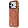 Etui BMW M IML Shockproof Metal Logos    MagSafe do iPhone 17 Pro pomarańczowy